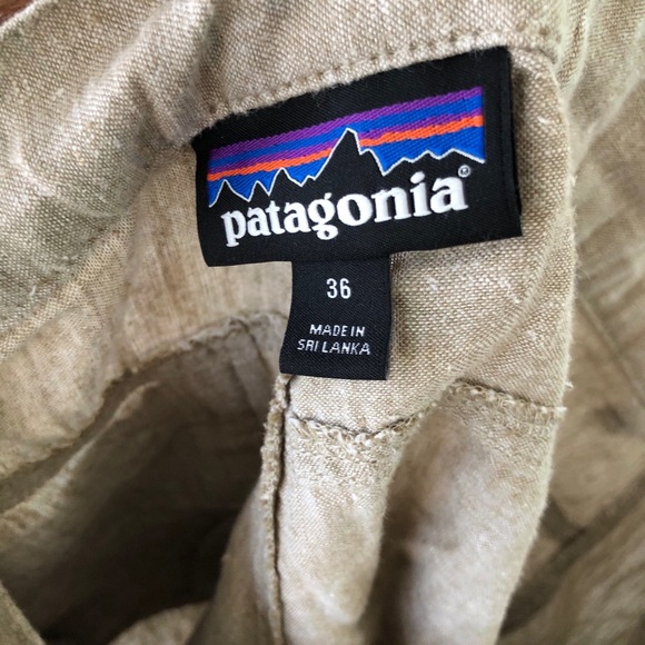 Patagonia Organic Cotton/Hemp Beige Shorts (36) - Picture 5 of 6